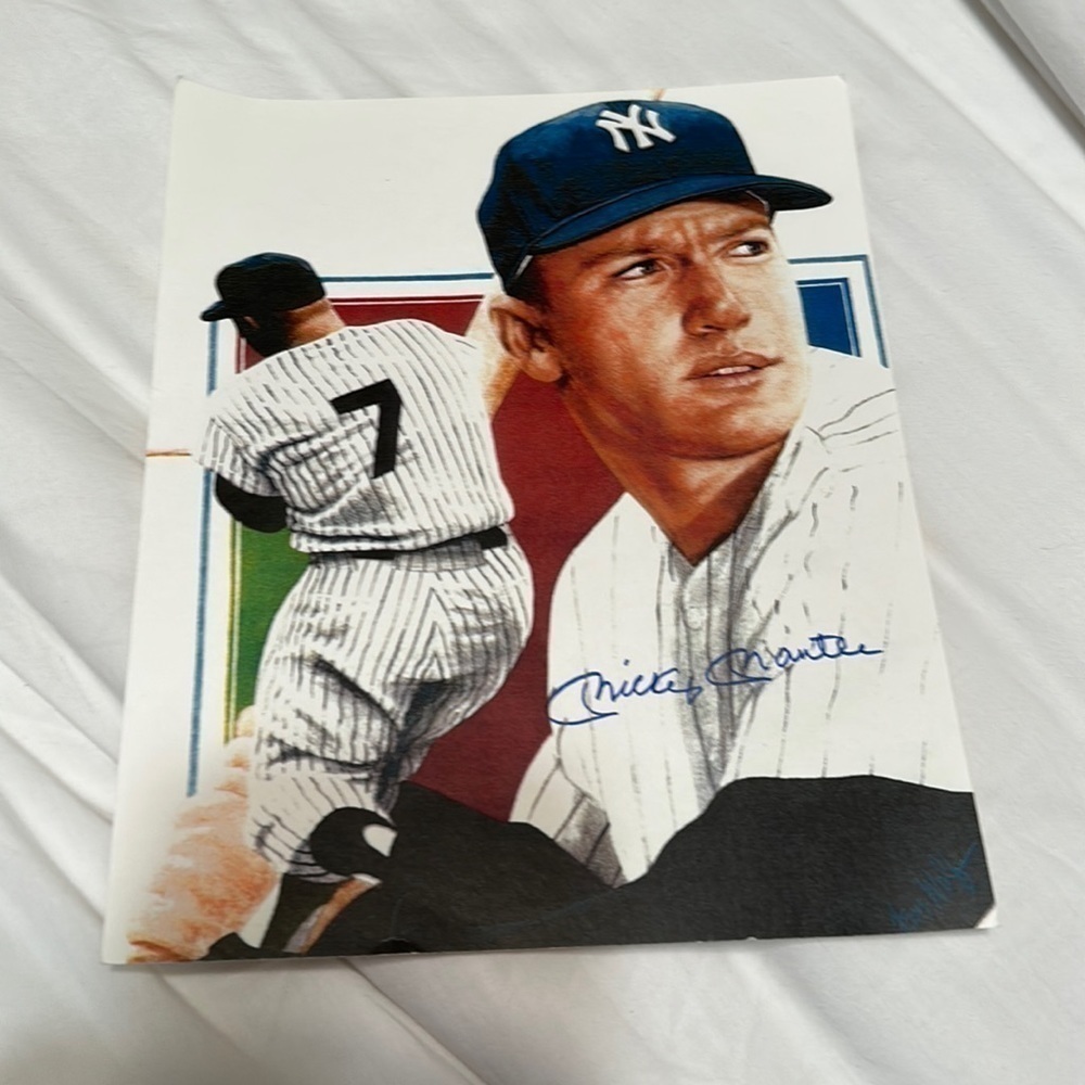 Mickey Mantle Signed Autographed